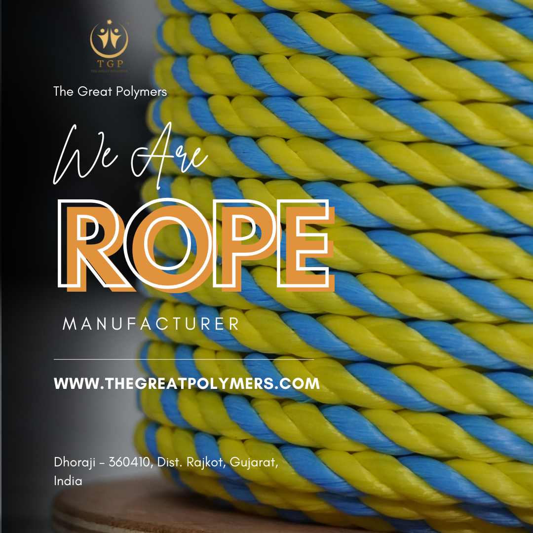 Polypropylene Cordage yellow/Blue Color
